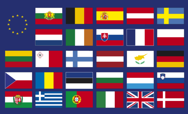 Europa Länderflagge, Nationalflaggen, Nationalfahnen