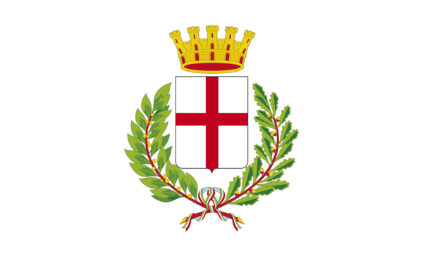 Mailand Citi Wappen, Italien, Nationalfahnen