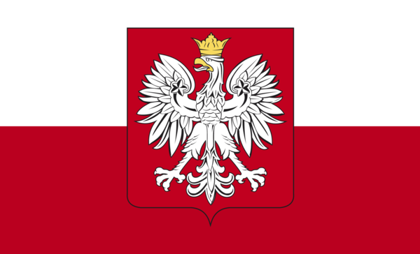 Polenflagge mit Wappen, Polen, Nationalfahnen