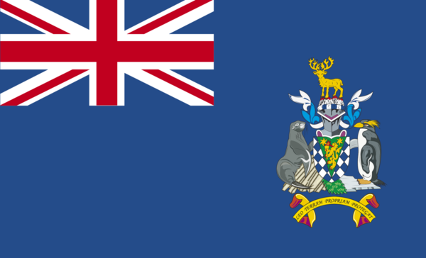 Southgeorgiaflagge, UK, Nationalfahnen