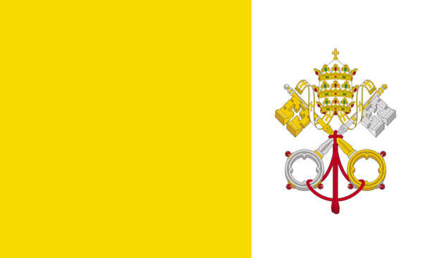 Vatikanstaatflagge, Vatikan, Italien, Nationalfahnen