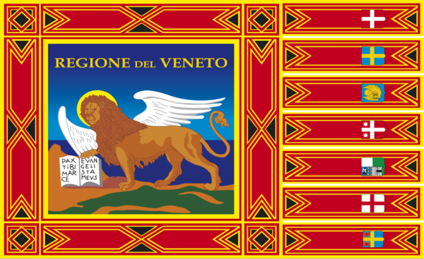 Venedigflagge, Venedig, Italien, Nationalfahnen