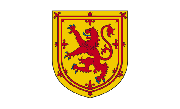 Schottlandflagge mit Wappen, GB, Großbitanienflagge, Nationalfahnen