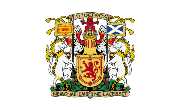 Schottlandflagge mit Wappen 2, GB, Großbitanienflagge, Nationalfahnen