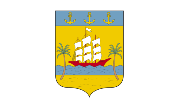 Abidjanflagge mit Wappen, Abidjan, Nationalfahnen