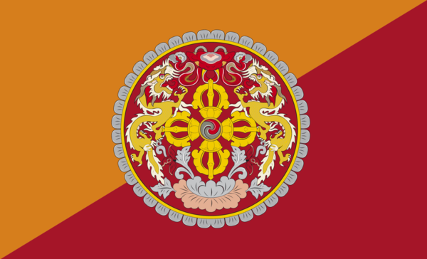 Bhutanflagge, Buthan, Nationalfahnen