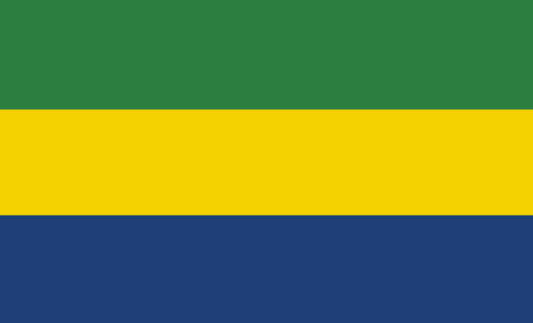 Gabunflagge, Nationalfahnen
