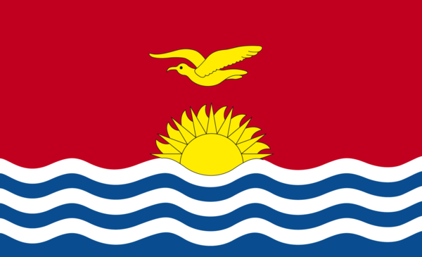 Kiribatiflagge, Insel, Kiribati, Nationalfahnen