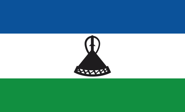 Lesothoflagge, Lesoto, Nationalfahnen, Nationalflaggen, Nationalitäten, International, Weltflaggen,