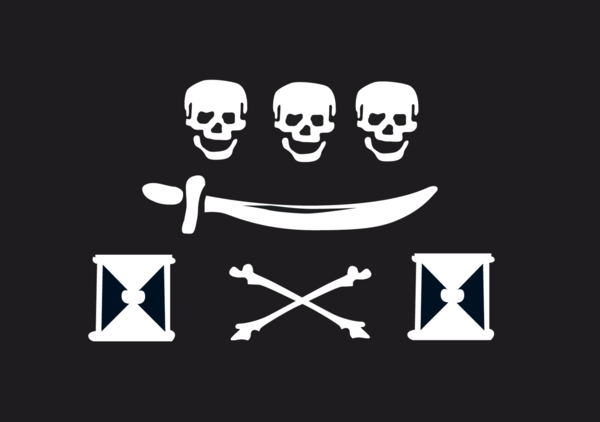 Captain Bulaien 1, Piratenfahne, Piratenflagge