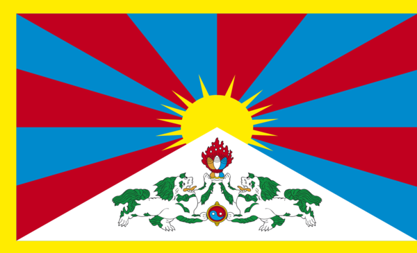 Tibetflagge, Nationalfahnen