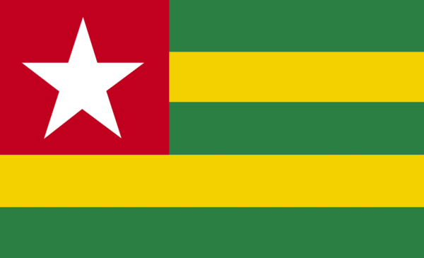 Togoflagge, Nationalfahnen