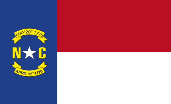 North Carolina flagge,USA, Nationalflaggen