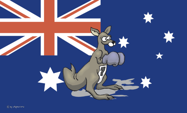 Kängeruh Australien Flagge, Australia, Australien, Nationalflaggen