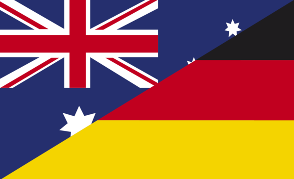 Australien / Deutschland, Flagge