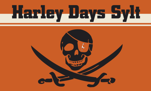 Harley-Days Syltflagge, Motorradflagge, Motorrad, Bikerflagge