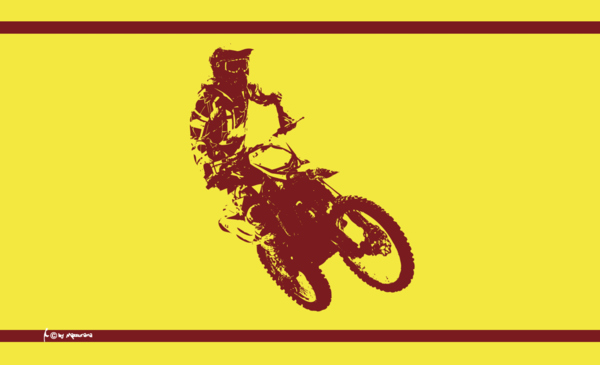 Moto Cross Biker Flagge, Motorradflagge, Motorrad, Bikerflagge