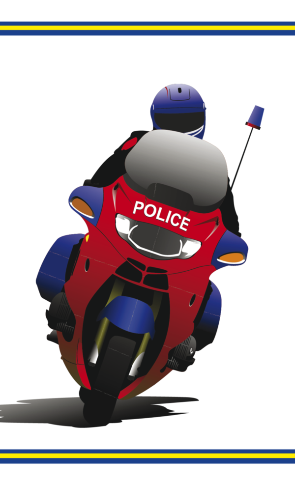 Police Bike Flagge, Motorradflagge, Motorrad, Bikerflagge
