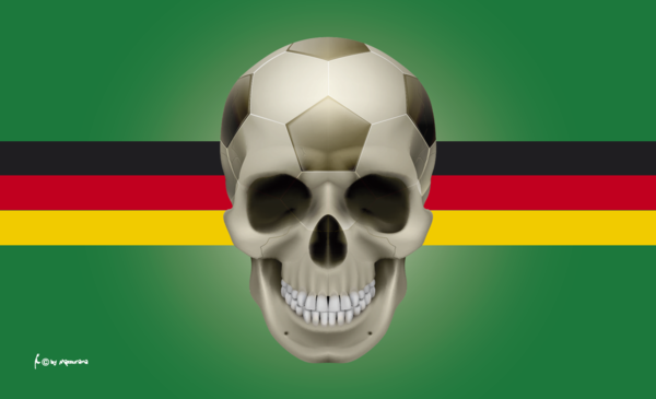 Fußballl Skull Flagge Flagge