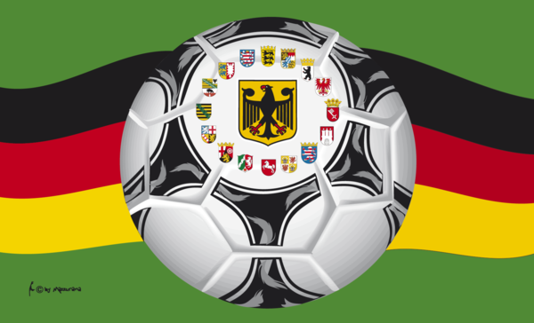 Fußball-Deutschland Flagge