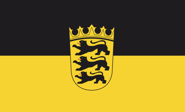 Baden Würthenbergflagge, Deutschlandflagge, Deutschland, Bundesländerflaggen, Gemeindeflaggenlagge