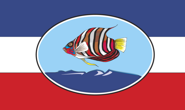 Fisch bunt Flagge