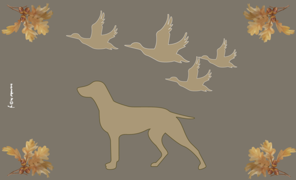 Jägerflagge Hund & Ente
