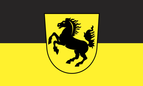 Stuttgartflagge, Baden-Württemberg , Deutschland, Bundesländerflaggen, Gemeindeflaggenlagge