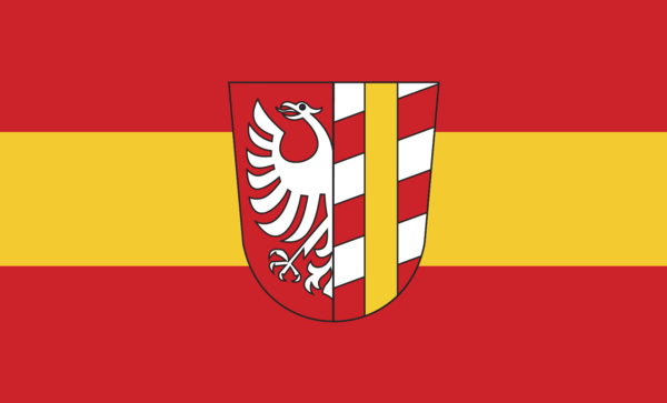 Günzburg Kreis Flagge Bayern