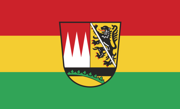 Hassberge Kreis Flagge Bayern