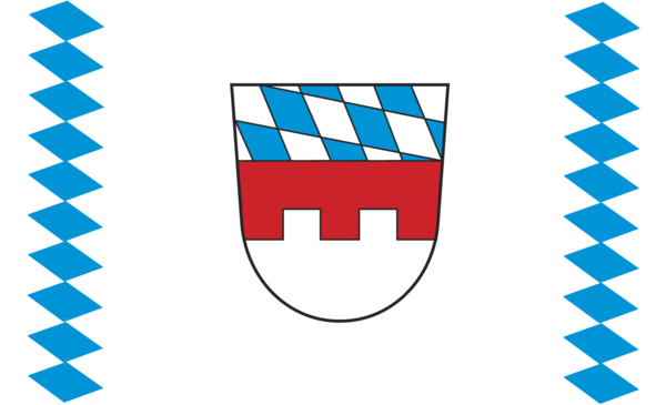 Landshut Kreis Flagge Bayern