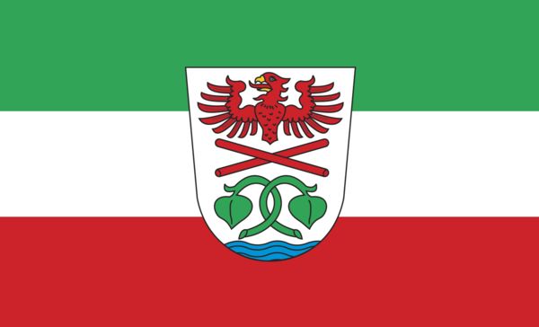 Miesbach Kreis Flagge Bayern