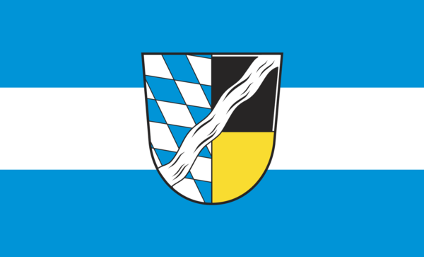 München Kreis Flagge Bayern