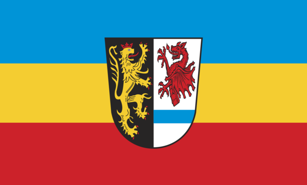 Tirschenreuth Kreis Flagge Bayern