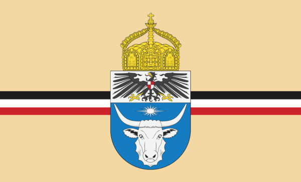 Deutsch Südwestafrikaflagge, 1914 W, ehem. Deutschland