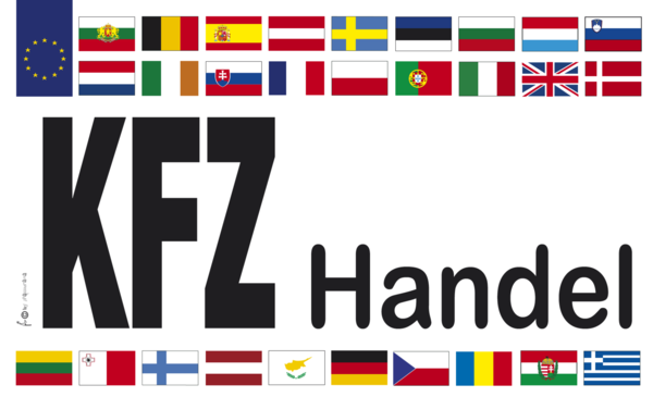 KFZ Handel-Flagge,Verkauf-, Werbung- ,Marketingflaggen