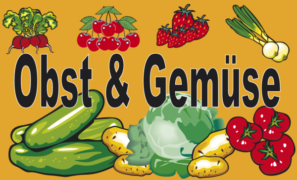 Obst & Gemüse Flagge,Verkauf-, Marketing- & Werbung-Flaggen
