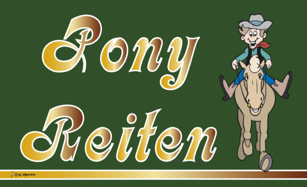 Pony Reitenflagge , Verkauf-, Marketing- & Werbung-Flaggen