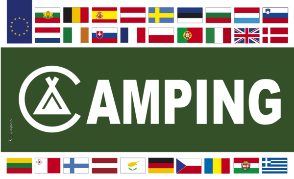 Camping Flagge-EUOPA, Camping &amp; Gastronomieflaggen, Hotel, Restaurant, Bistro