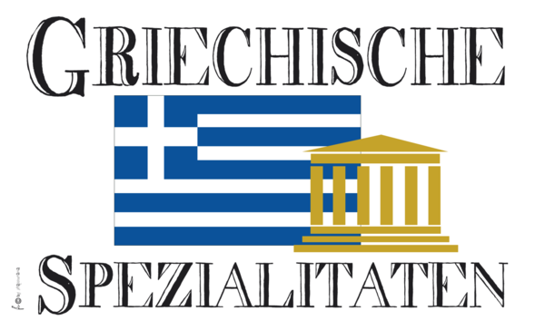 Griechische Spezialitäten-Flagge, Gastronomieflaggen, Hotel, Restaurant, Bistro