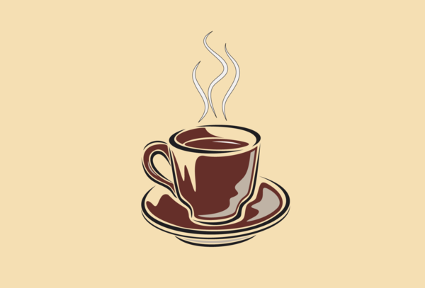 Kaffee-Flagge,creme, Gastronomieflaggen, Hotel, Café, Restaurant, Bistro