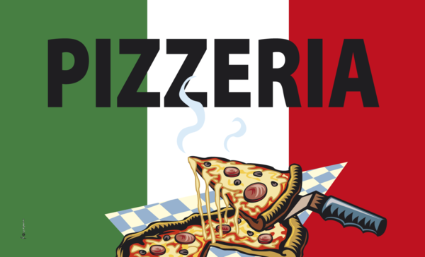 Pizzeria-Flagge,Gastronomieflaggen,Hotel, Café, Restaurant, Bistro