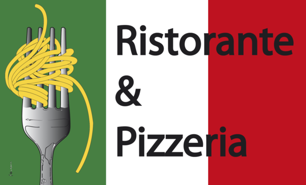 Ristorante &amp; Pizzeria-Flagge,Gastronomieflaggen, Hotel, Café, Restaurant