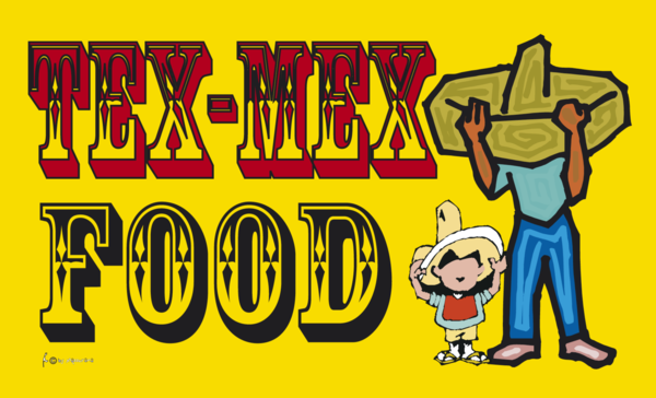 TEX-MEX-Küche-Flagge,Gastronomieflaggen, Hotel, Café, Restaurant