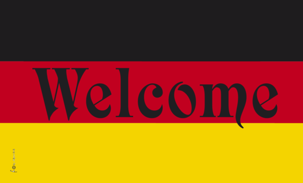 Welcome-Deutschland-Flagge,Werbeflagge
