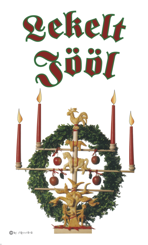 Weihnachtsflagge,Jöölboom,friesisch
