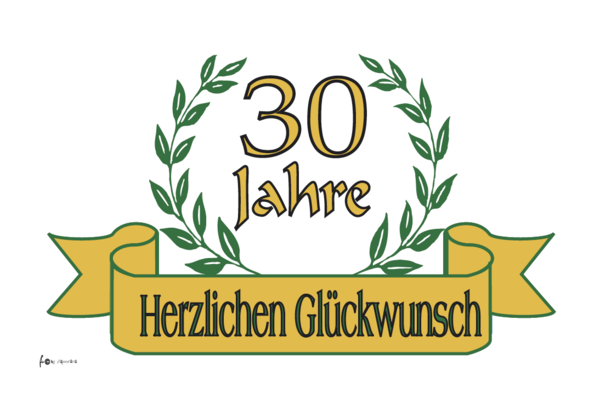 Jubiläum-Flagge, 30 Jahre,Festlichkeiten, Partys,Feiern,Familienfeste,Partyflaggen