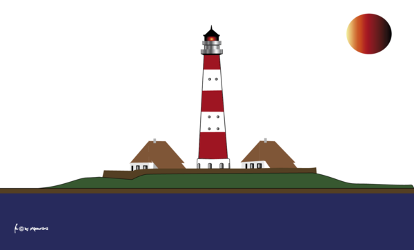 Leuchtturm Westerhever-Flagge, Maritimes
