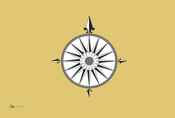 Windrose-Flagge,Oldstyle,Maritime-Flaggen,Bootsflaggen,Kompassrose,Compass