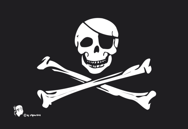 Piratenflagge-Knochen,Jolly Jcker, Piratenfahne